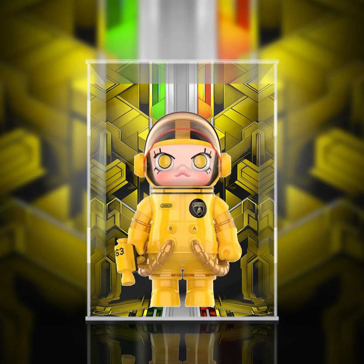 [AOWOBOX] Pop Mart 泡泡瑪特 MEGA SPACE MOLLY 藍寶堅尼 2024 主題展示盒