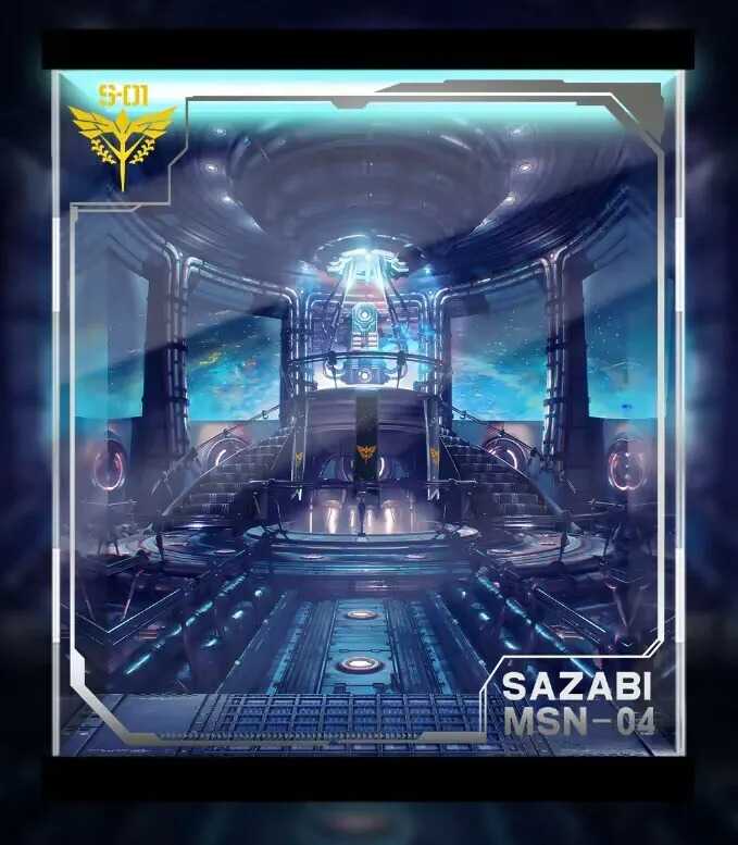 【AOWOBOX】Bandai Gundam MG MSN-04 沙薩比 Sazabi 主題展示盒