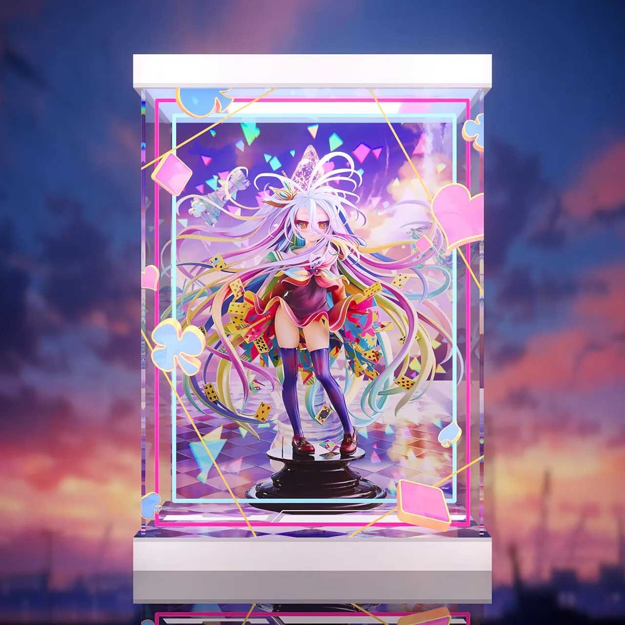 【AOWOBOX】GSC No Game No Life 遊戲人生 1/7 白 榎宮祐 Art Works主題展示盒