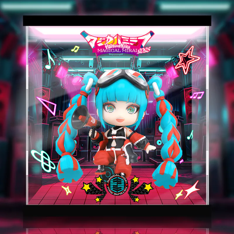 [AOWOBOX] Good Smile 黏土人 2438 初音未來 魔法未來2023公仔 主題展示盒