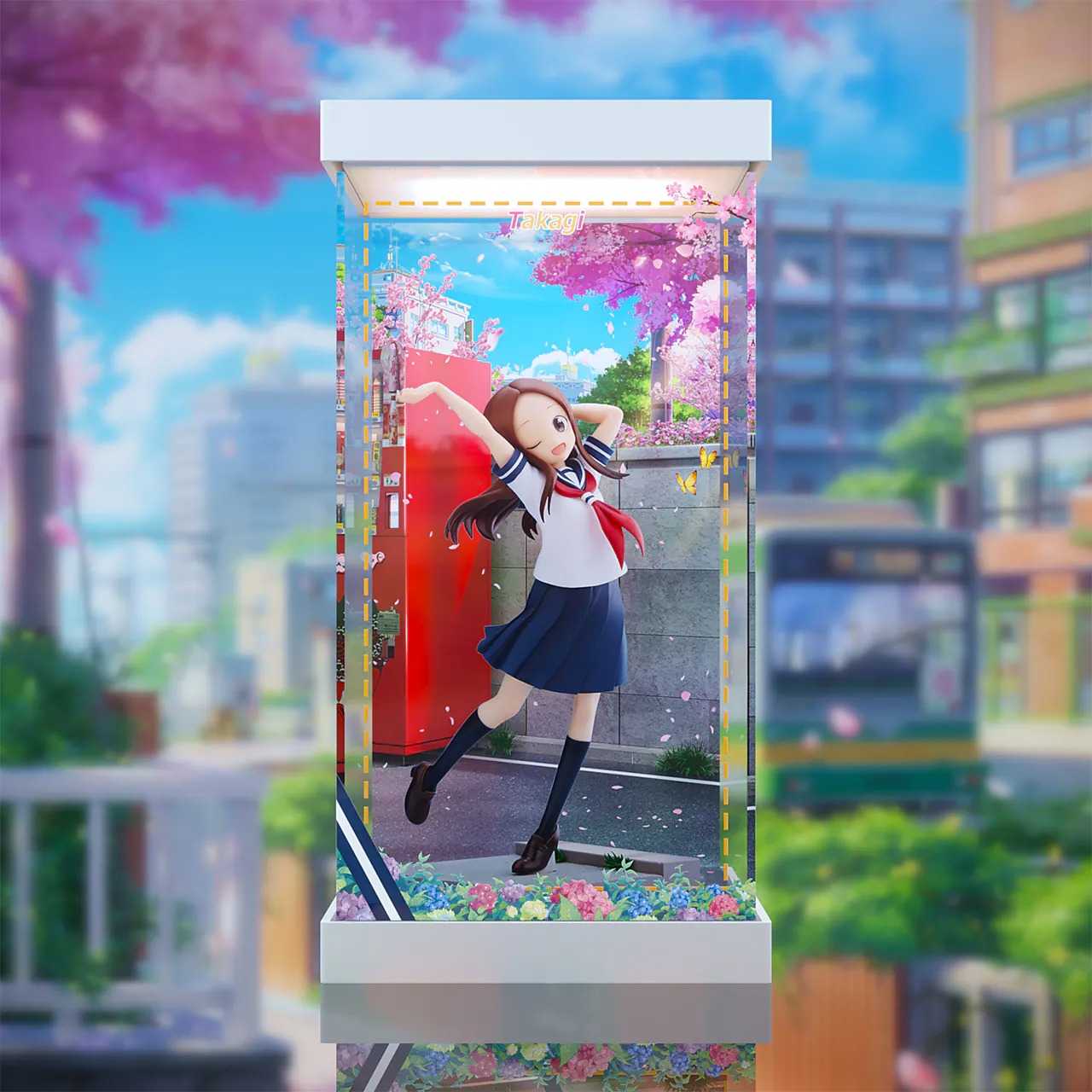 【AOWOBOX】FuRyu TENITOL 擅長捉弄的高木同學 高木同學模型公仔主題展示盒