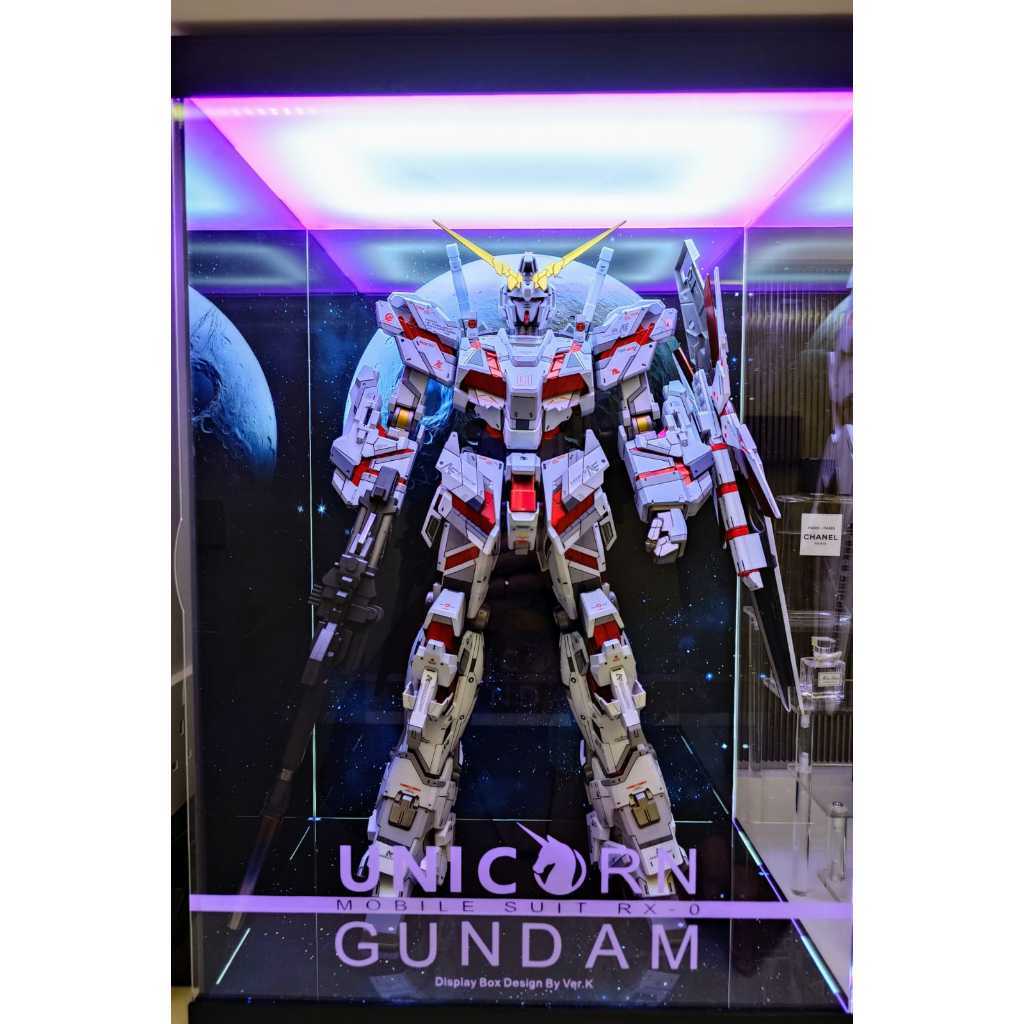 【AOWOBOX】Bandai Mega Gundam 機動戰士 1/48 獨角獸 鋼彈 公仔專屬展示盒