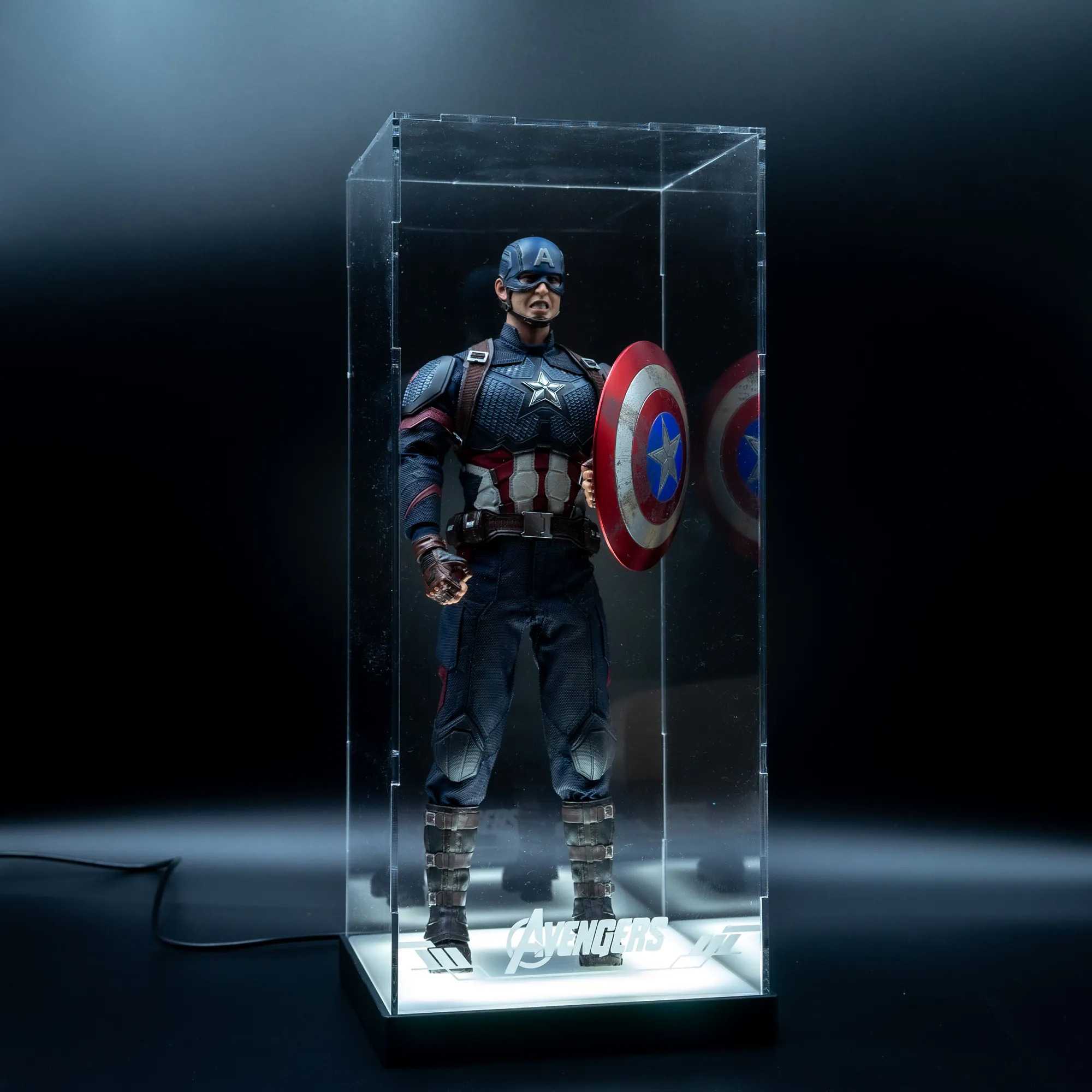 【AOWOBOX】Hottoys 1/6 模型通用展示盒 Marval Captain American Ironman