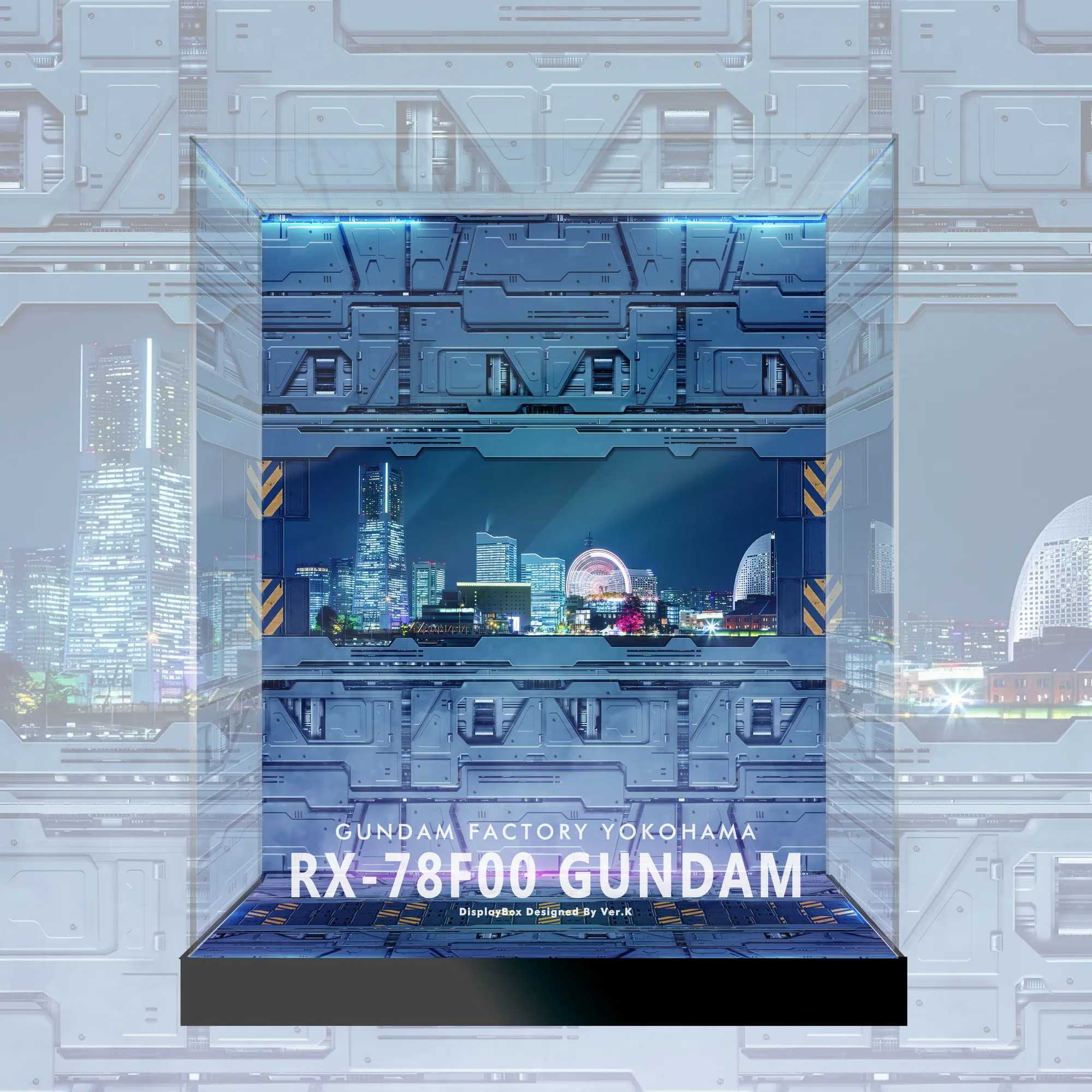 CHOGOKIN × GUNDAM FACTORY YOKOHAMA Gundam 機動戰士 RX-78F00 夜光 ver 專屬展示盒