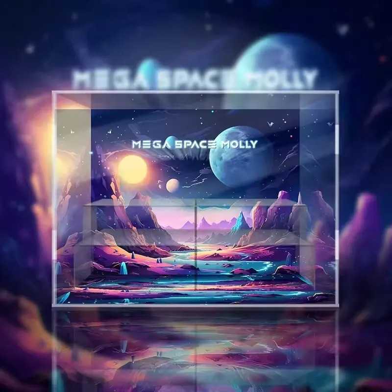 [AOWOBOX] Pop Mart 泡泡瑪特 MEGA SPACE MOLLY 100% 2-A 盲盒主題展示盒