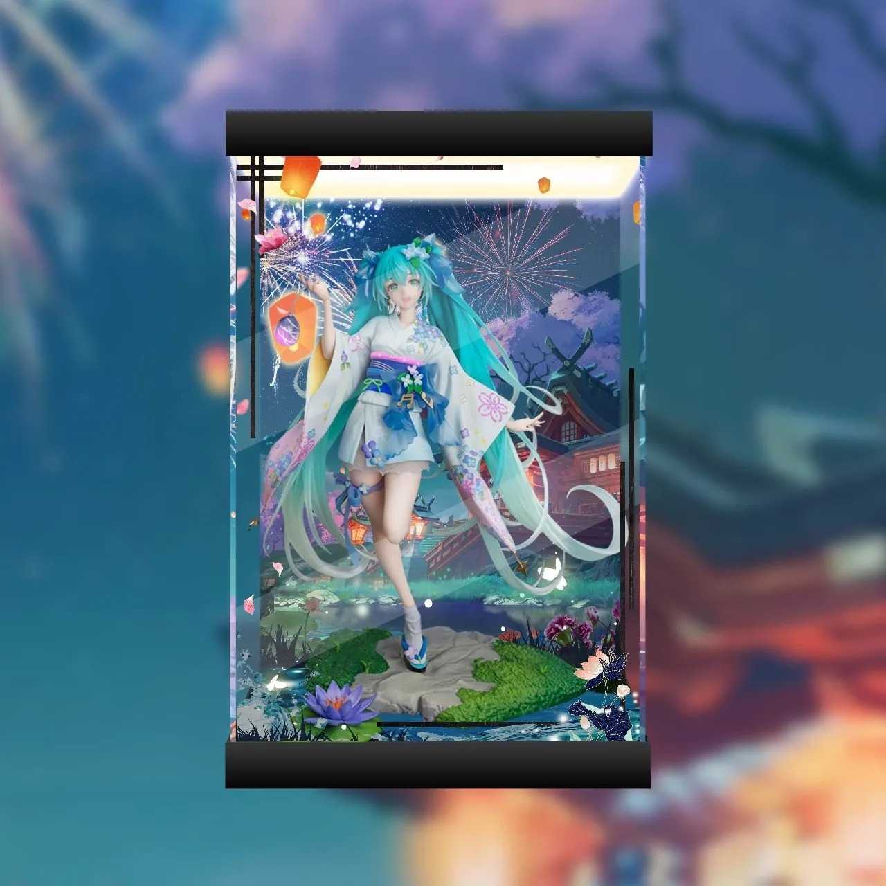 【AOWOBOX】FuRyu FNEX 初音未來 真夏花火 公仔專屬展示盒