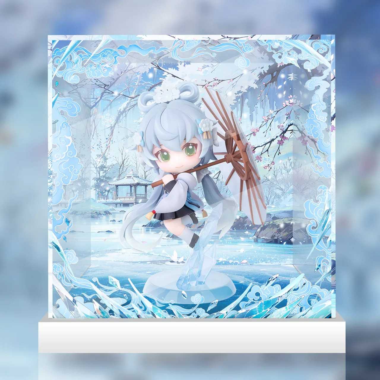 【AOWOBOX】擎蒼工作室 洛天依 梨花雪Ver.公仔 主題展示盒