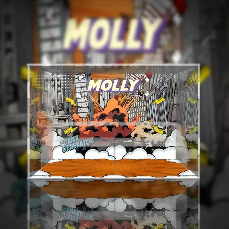 【AOWOBOX】Pop Mart 泡泡瑪特 Molly 瞬間超能力 系列 盲盒公仔專屬展示盒