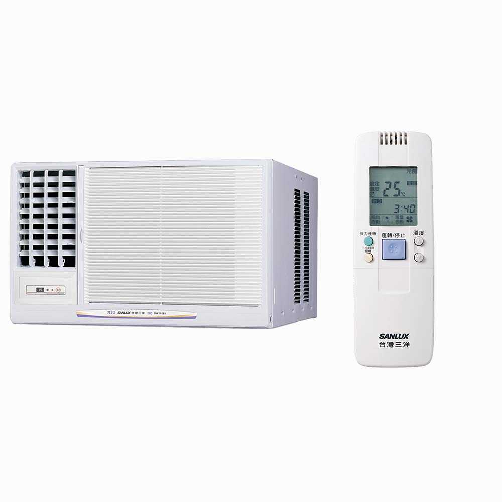 【SANLUX臺灣三洋】 6-8坪 1級變頻窗型左吹冷暖冷氣 SA-L41VHR