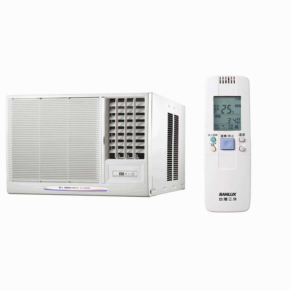 【SANLUX臺灣三洋】 9-11坪 1級變頻窗型右吹冷暖冷氣 SA-R60VHR