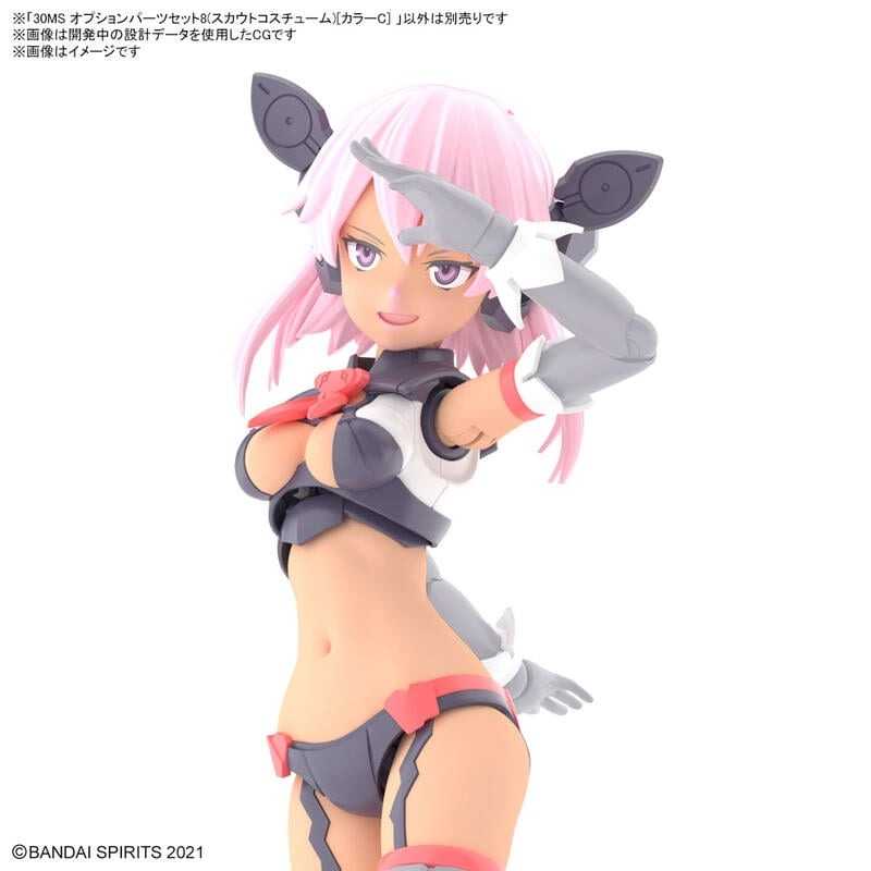 賈克魔玩具 代理 萬代 BANDAI 30MS 組裝少女輕作戰 配件套組8（斥候裝）[顏色C] 5065432