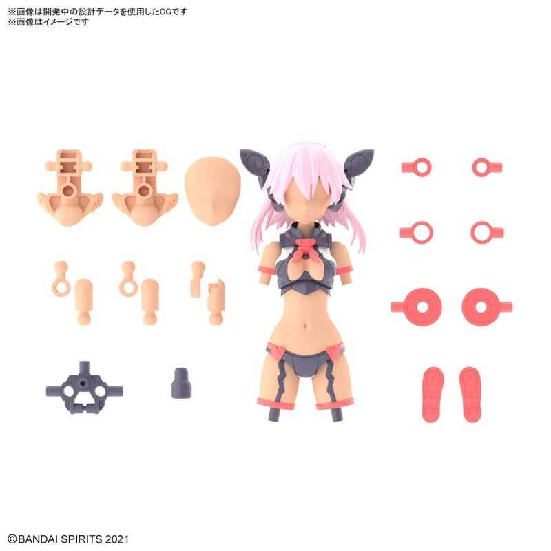 賈克魔玩具 代理 萬代 BANDAI 30MS 組裝少女輕作戰 配件套組8（斥候裝）[顏色C] 5065432