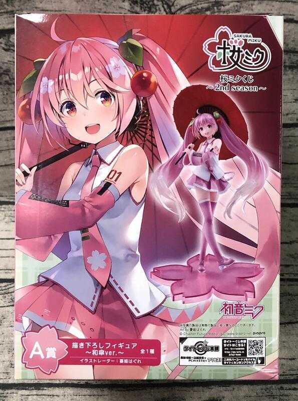 賈克魔玩具 代理 正版 TAITO 景品櫻花初音 2nd season 日式和傘ver (352400)