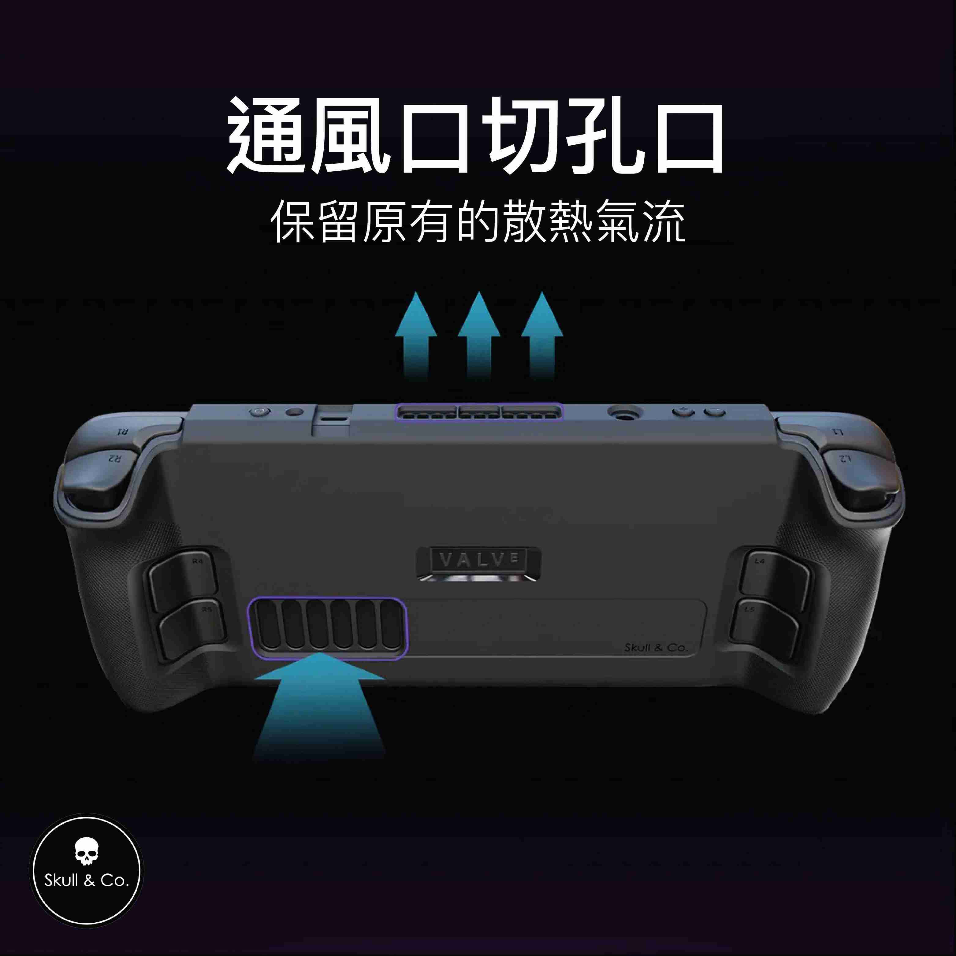 Steam Deck/OLED支架保護殼 GripCase SD | Skull \u0026 Co.