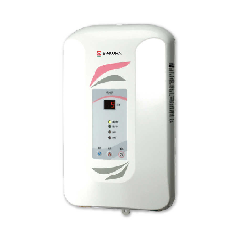 【SAKURA 櫻花】九段調溫瞬熱式電熱水器 H-123