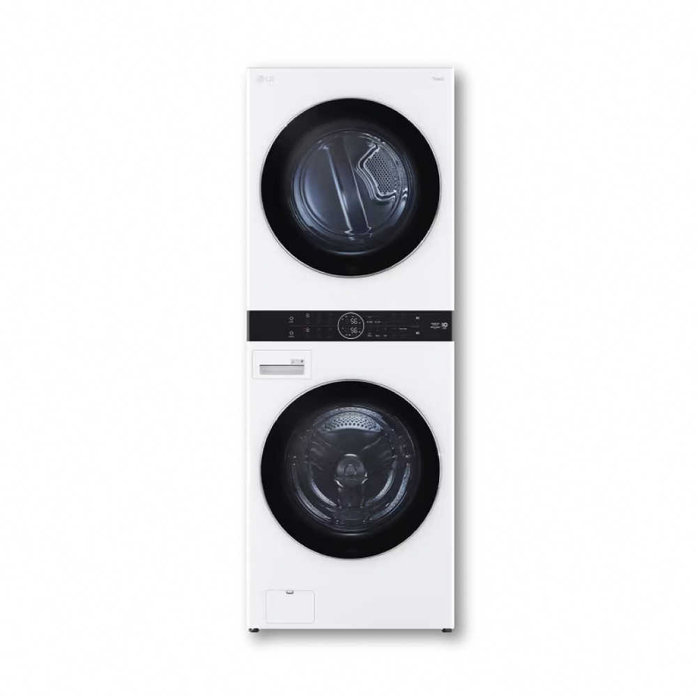 【LG】 WashTower™ AI智控洗乾衣機 (冰瓷白)｜洗衣19公斤+乾衣16公斤 WD-S1916W