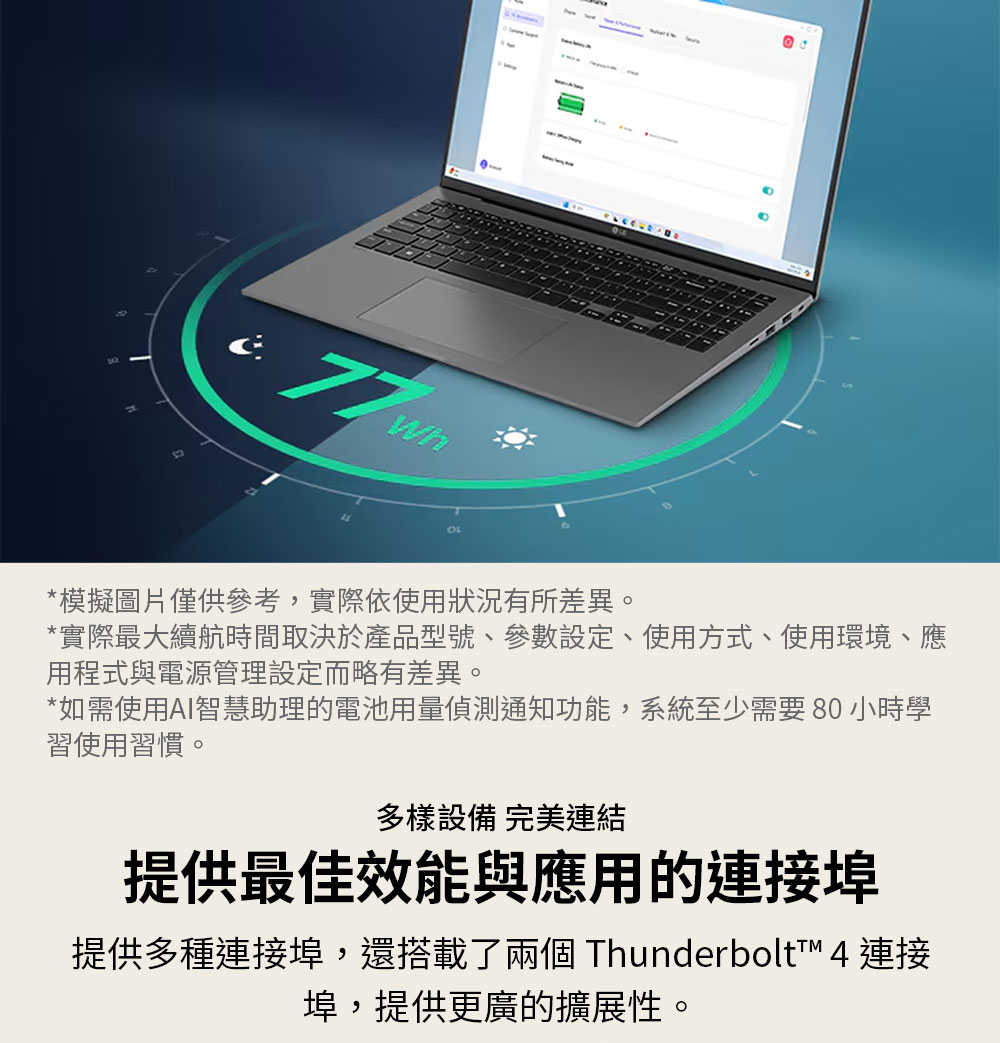 產品特色-【LG-樂金】-gram-Pro-16_-Windows-11-OLED極致輕薄AI筆電---純淨白-(Intel®-Core™-Ultra-7-255H)_20