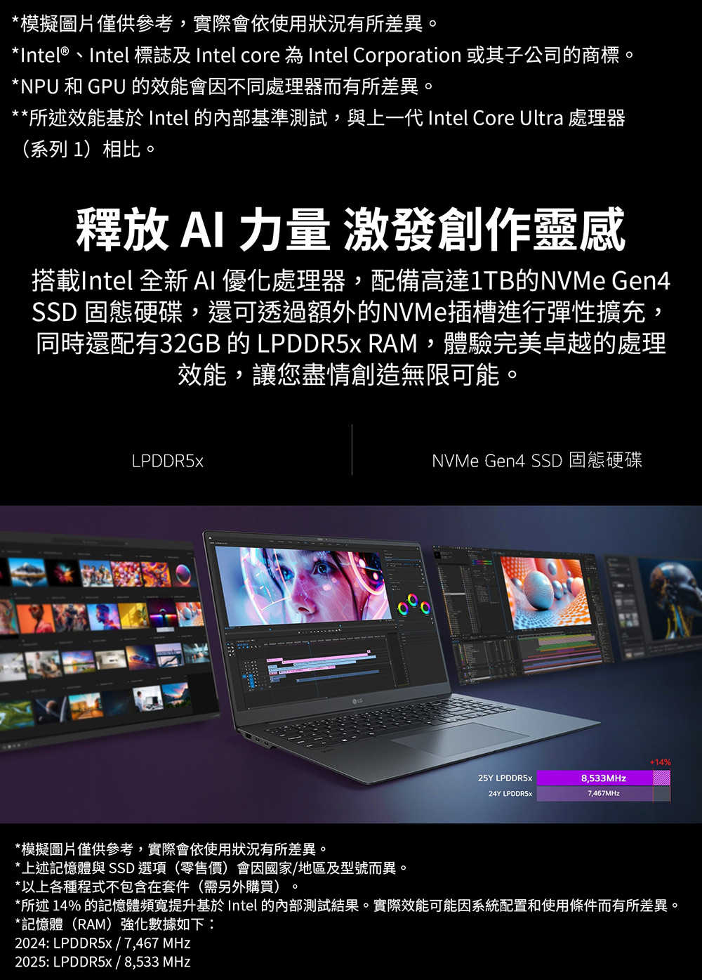 產品特色-【LG 樂金】gram Pro 16_ Windows 11 極致輕薄AI筆電 - 太空灰 (Intel® Core™ Ultra 5 226V)-7