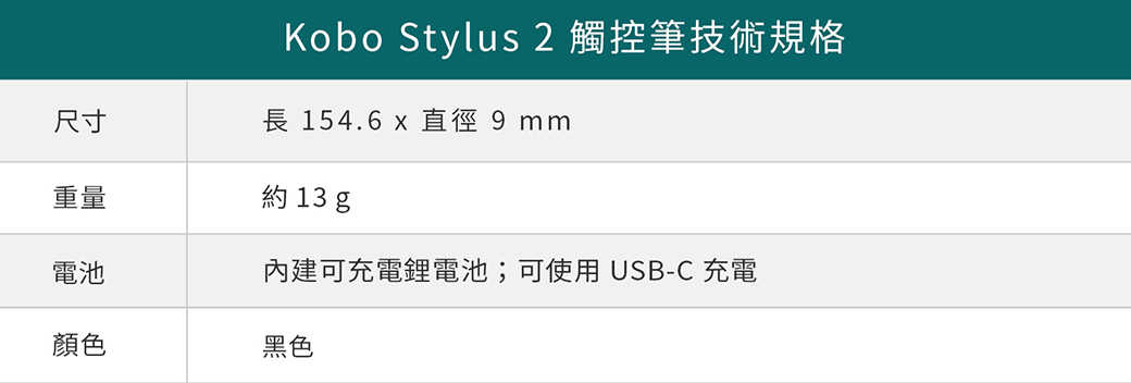 觸控筆技術規格-1040