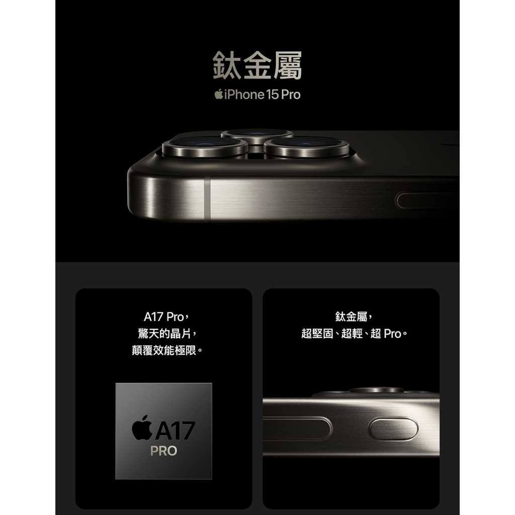 Apple iPhone 15 Pro 全新台灣公司貨