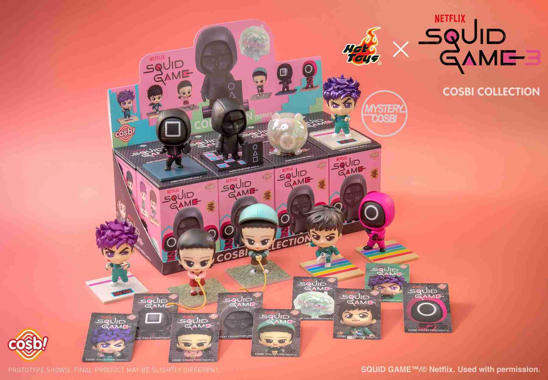 【冷門玩具】『預購』預購盲盒 Hot Toys 魷魚遊戲第二彈 盲盒 一中盒8入