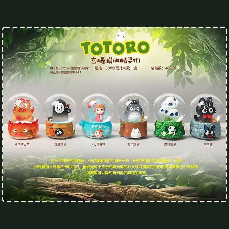 【冷門玩具】📣現貨盲盒📣 TOTORO宮崎駿的精靈們 盲盒 一中盒6入