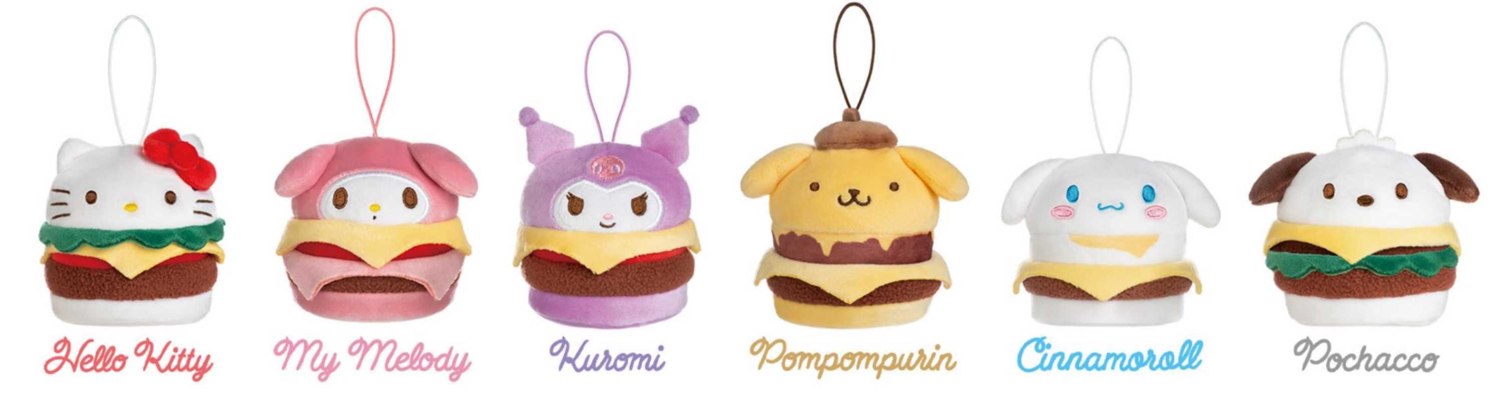 【冷門玩具】『預購』 預購盲盒 三麗鷗 Sanrio characters漢堡包系列毛絨捏捏樂 盲盒 一中盒8入