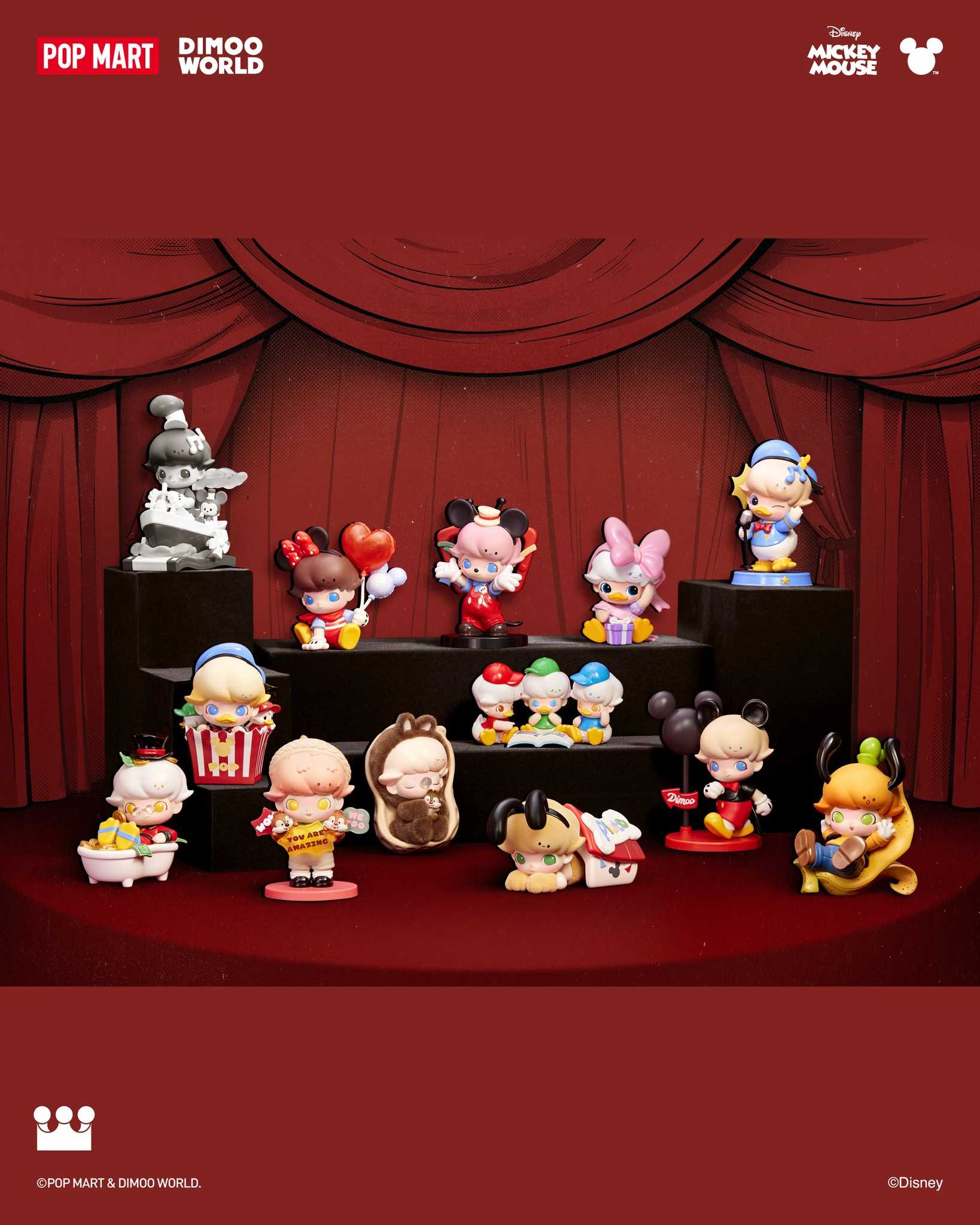 【冷門玩具】📣現貨盲盒📣POPMART 泡泡瑪特《DIMOO WORLD × 迪士尼系列》 盲盒 一中盒12入