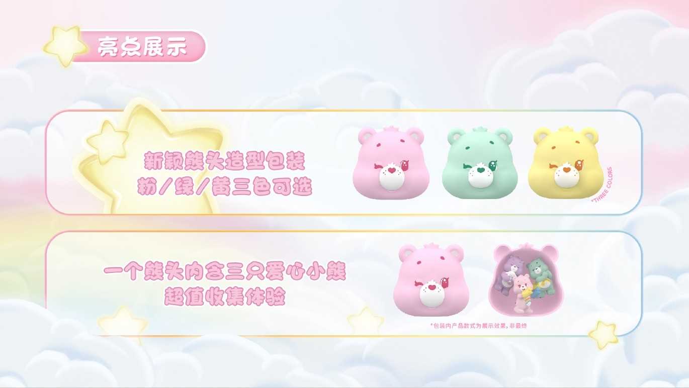 【冷門玩具】📣現貨盲盒📣 愛心小熊微光日常系列小熊頭 萌粒盲盒  一中盒6入