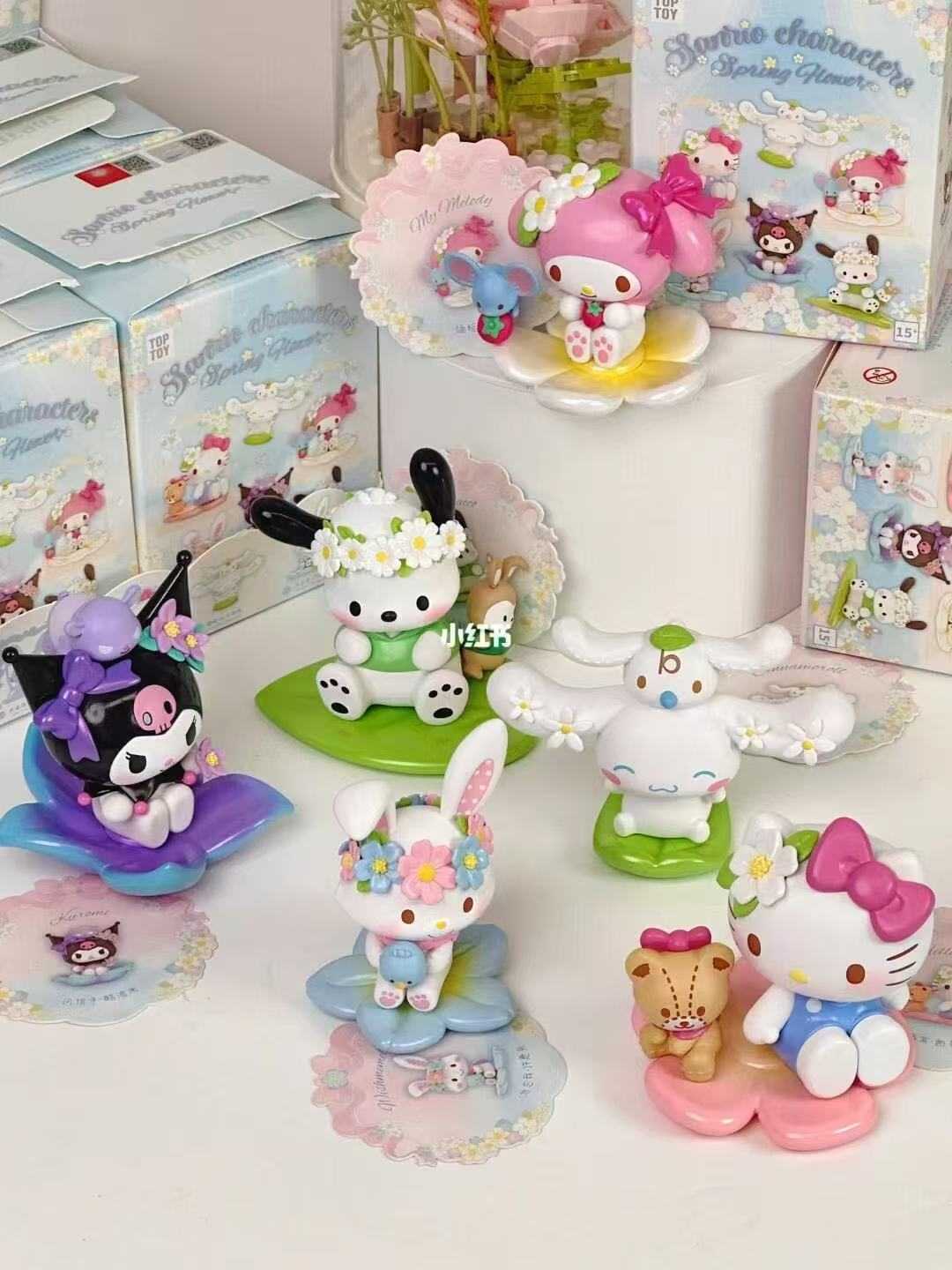 【冷門玩具】🆕『預購』預購盲盒 三麗鷗家族花意系列 手辦盲盒  一中盒6入