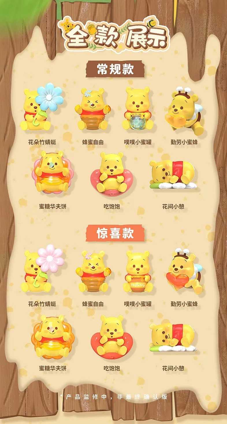 【冷門玩具】🆕『預購』10月 盲盒預購 小熊維尼系列噗噗尋蜜記 盲盒  一中盒14入