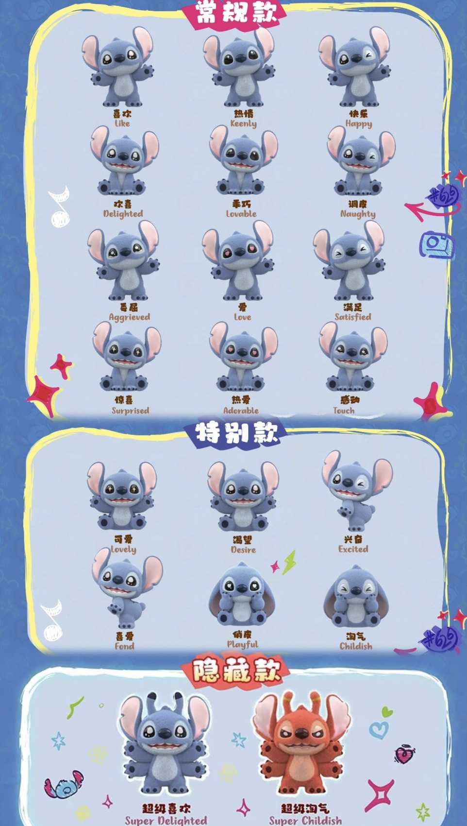 【冷門玩具】『預購』預購盲盒 史迪奇绒绒系列 MINI粒 萌粒 盲袋 盲盒 一中盒10入