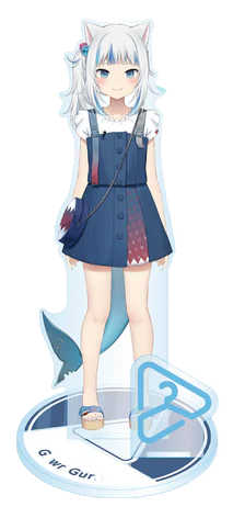 123Gawr Gura 立牌【貓鯊】