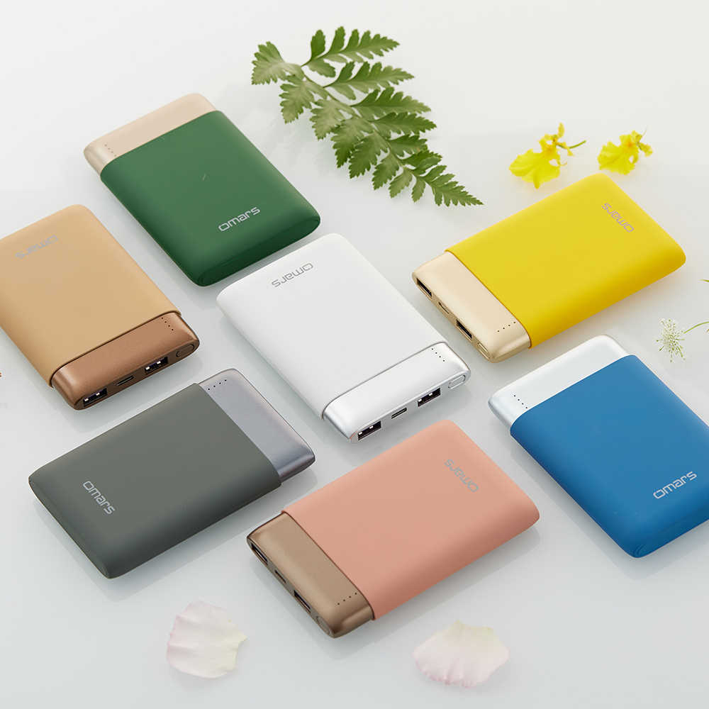 超值買一送二(USB-C to Lightning/USB-C to USB-C) 充電線【omars】炫彩系行動電源｜10000mAh｜PD20W+QC快充