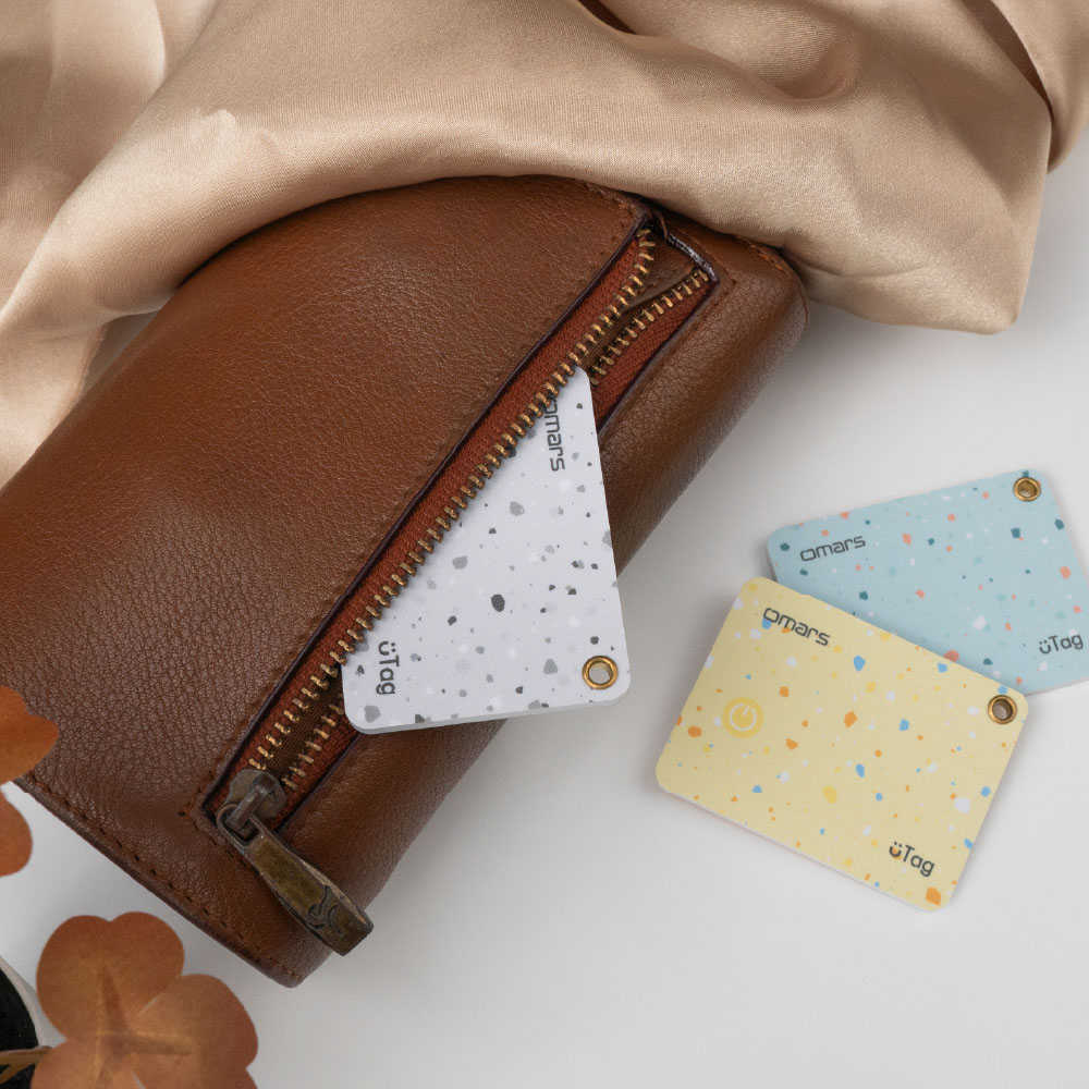 【omars】uTag智慧防丟卡｜iOS專用｜無線充電｜支援手機內建APP