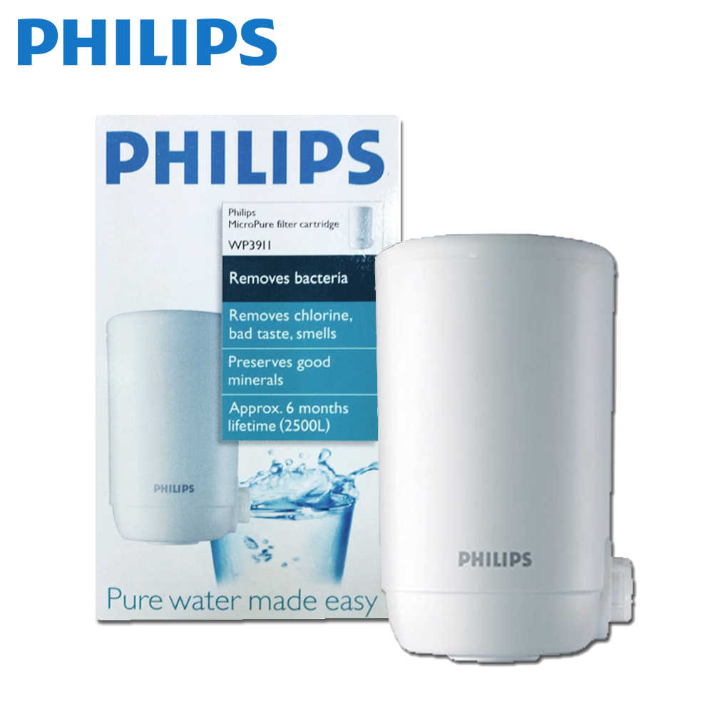 PHILIPS 飛利浦 水龍頭型淨水器 濾心 WP3911 【適用 淨水器 WP3811】