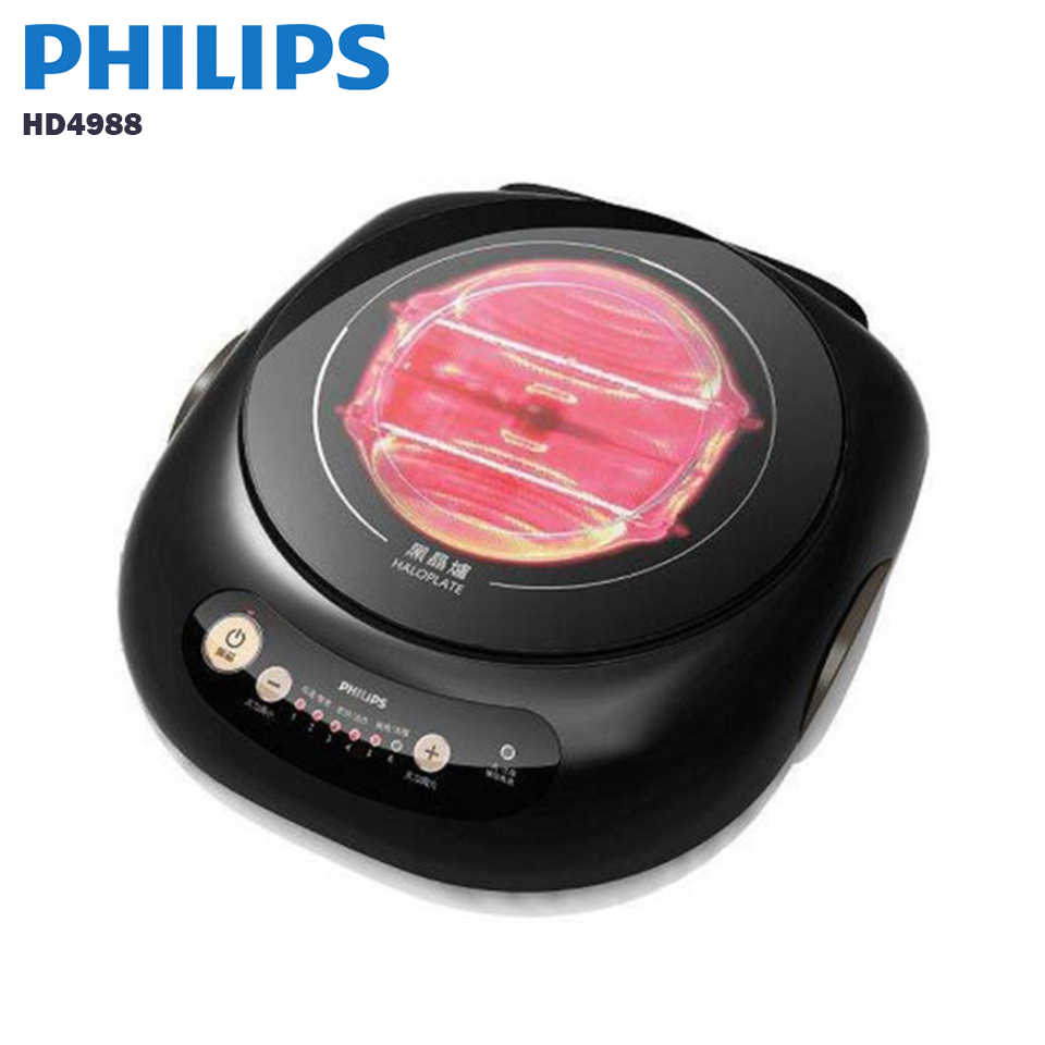 PHILIPS 飛利浦 黑晶爐 HD4988 星燦黑 【六段火力控制/適用各種鍋具】