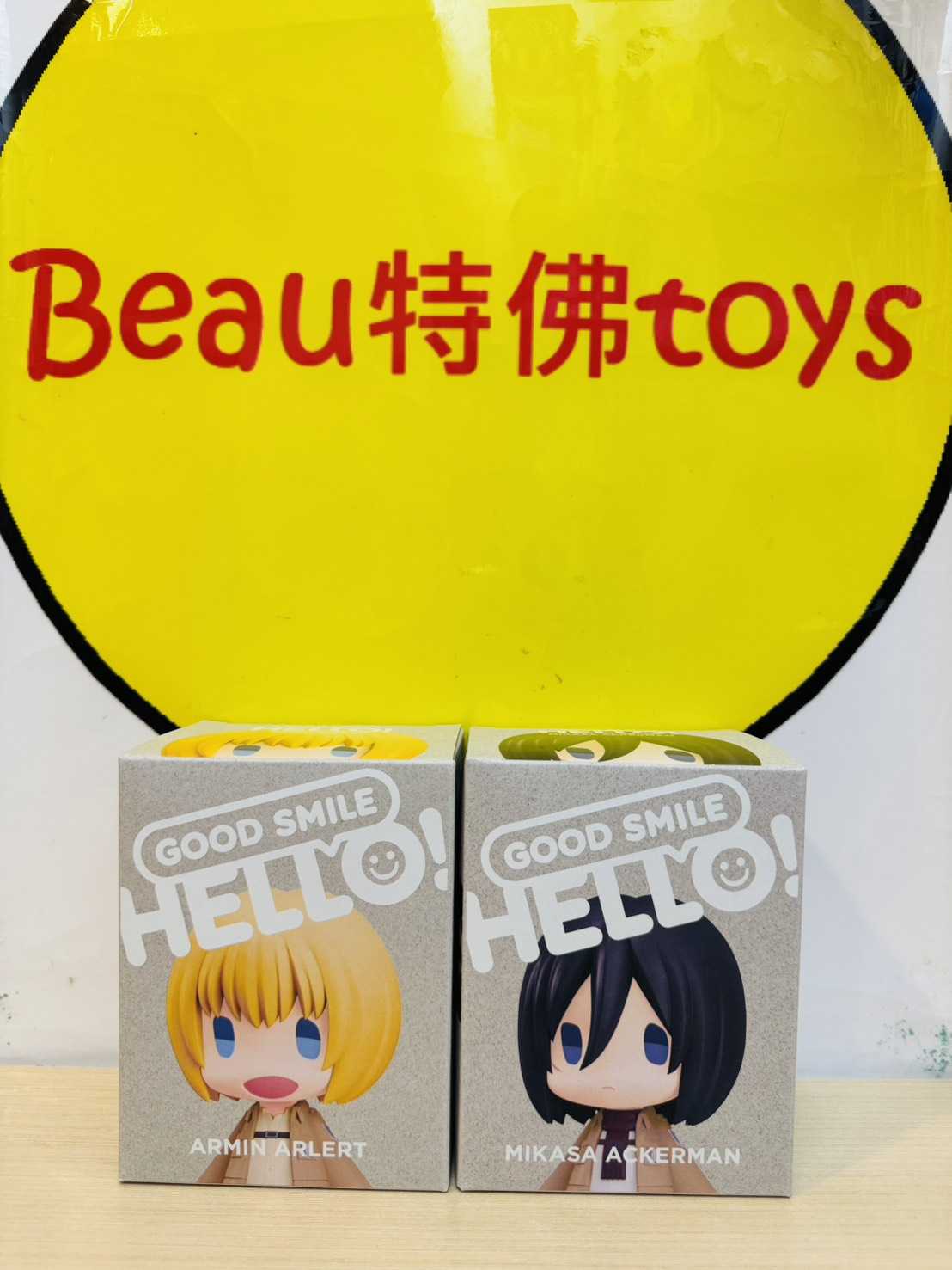 Beau特佛toys 現貨 代理 GSC HELLO! GOOD SMILE 進擊的巨人 米卡莎 阿爾敏 0106
