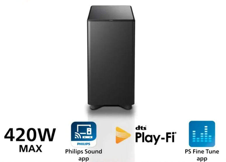 (聊聊更優惠)Philips 飛利浦 藍牙聲霸Soundbar 7.1.2 搭配內建重低音喇叭 TAFW1/96