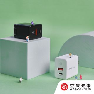 (全新) ADAM | OMNIA X35A GaN 35W 雙孔迷你快速電源供應器【白色】