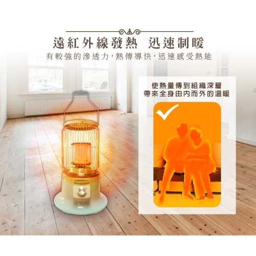 【SONGEN 松井】懷舊日式仿煤油電暖器暖氣機電暖爐 (SG-019KP)