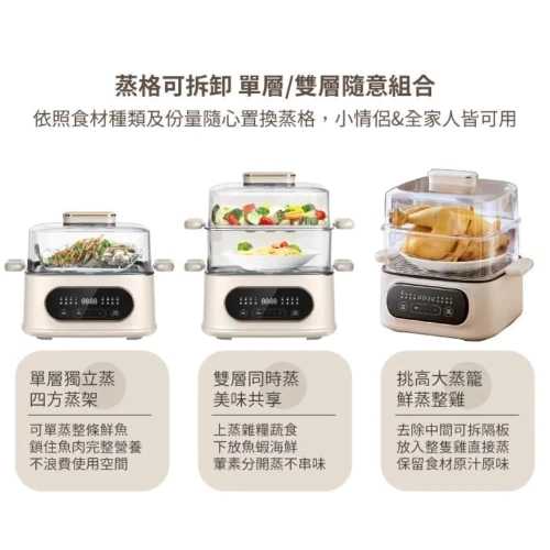 【SONGEN松井】日系多功能雙層智慧型蒸煮鍋電火鍋電蒸鍋美食鍋料理鍋 (SG-1021MS(E))