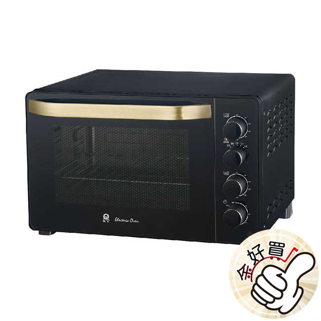 晶工牌38L雙溫控旋風電烤箱 JK-8380