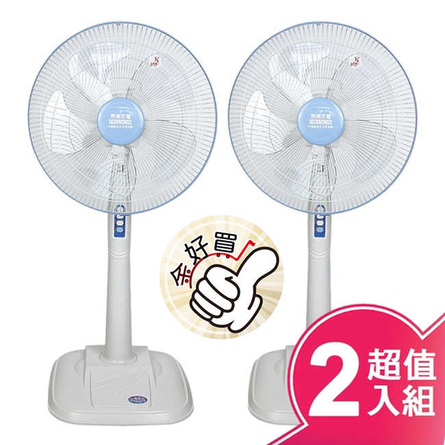 惠騰 16吋加重底板立扇(超值二入組) FR-1619