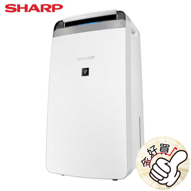 【SHARP夏普】18L自動除菌離子衣物乾燥抗黴除濕機 DW-P18HT-W