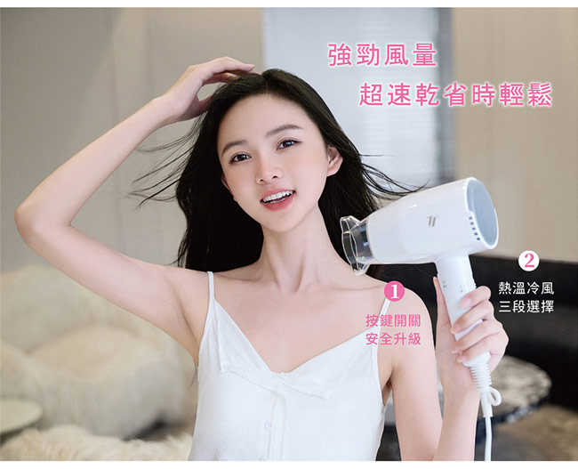 達新牌掛壁式吹風機(按鍵開關) TS-1899P