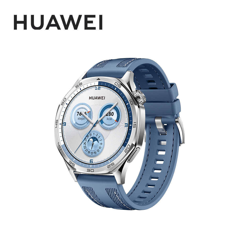 【限量贈潮流錶帶】HUAWEI Watch GT5 46mm 運動健康智能手錶 托帕藍
