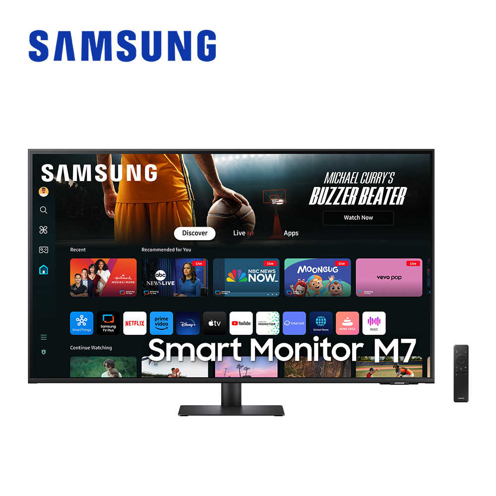 SAMSUNG 三星 43吋智慧聯網螢幕 M7 (2024) S43DM702UC