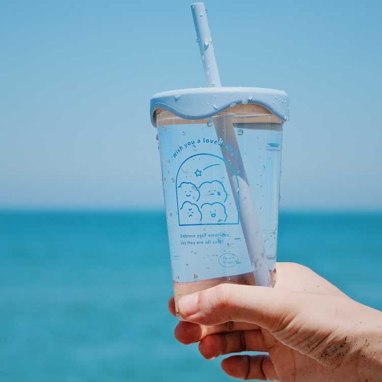 【方坊】流星祈願 波浪吸管杯 500ml