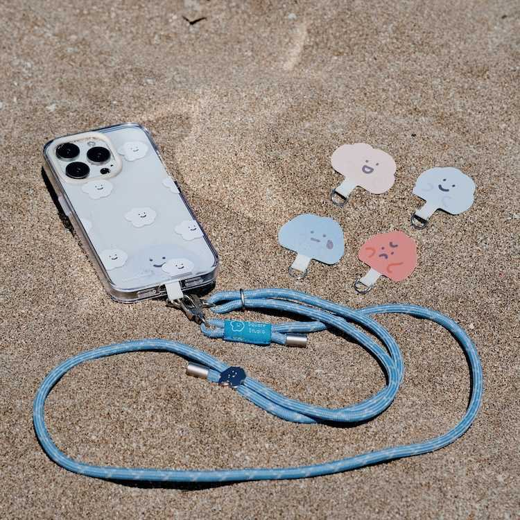 【方坊】喜怒哀樂 手機掛繩夾片